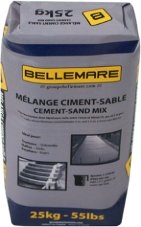 Sac mélange ciment-sable