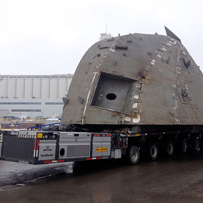 Remorque plate-forme hydrauliques