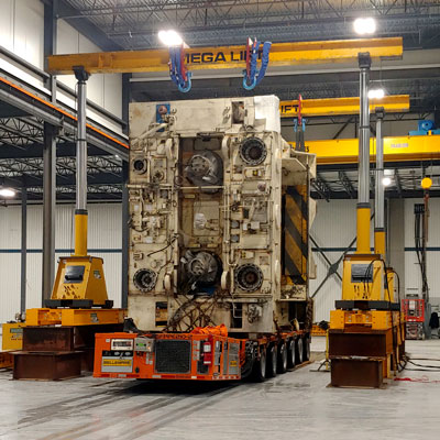 Manutention intérieure pièces lourdes