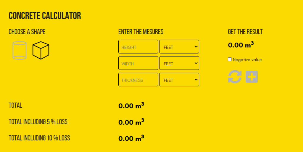 Concrete Calculator - Groupe Bellemare