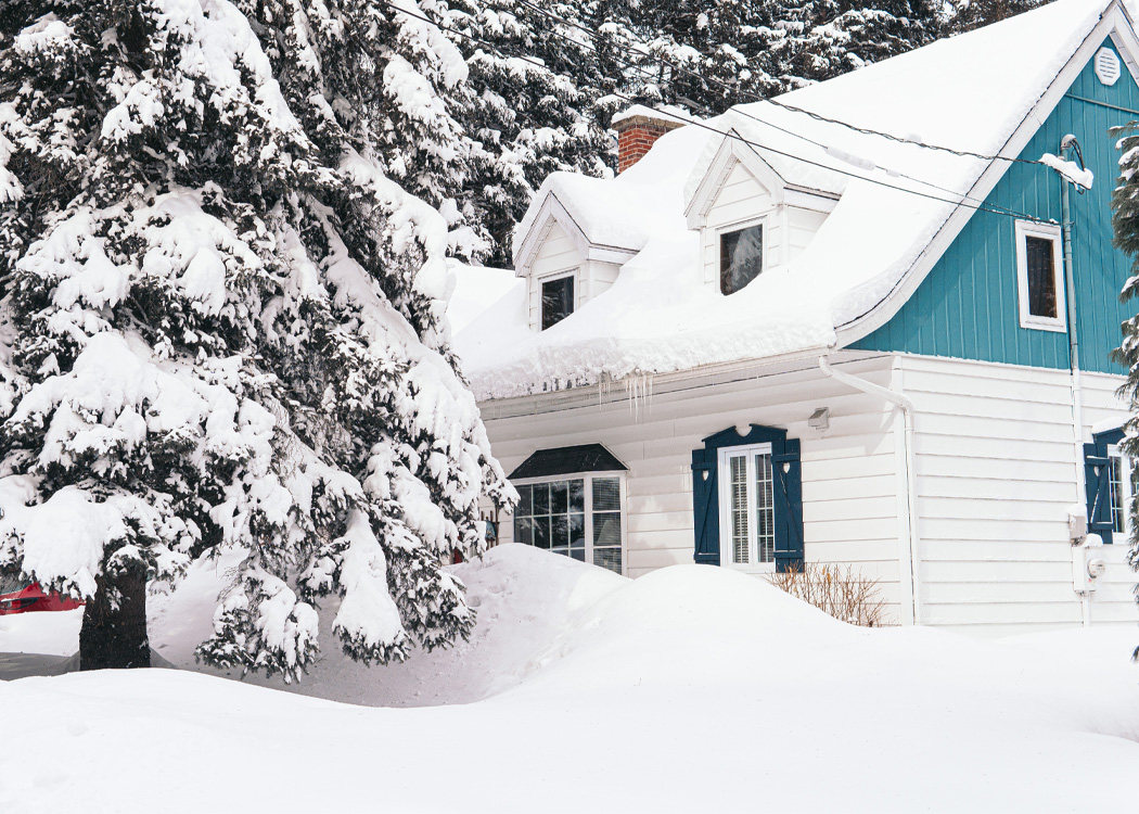 Maison en hiver - Bellemare